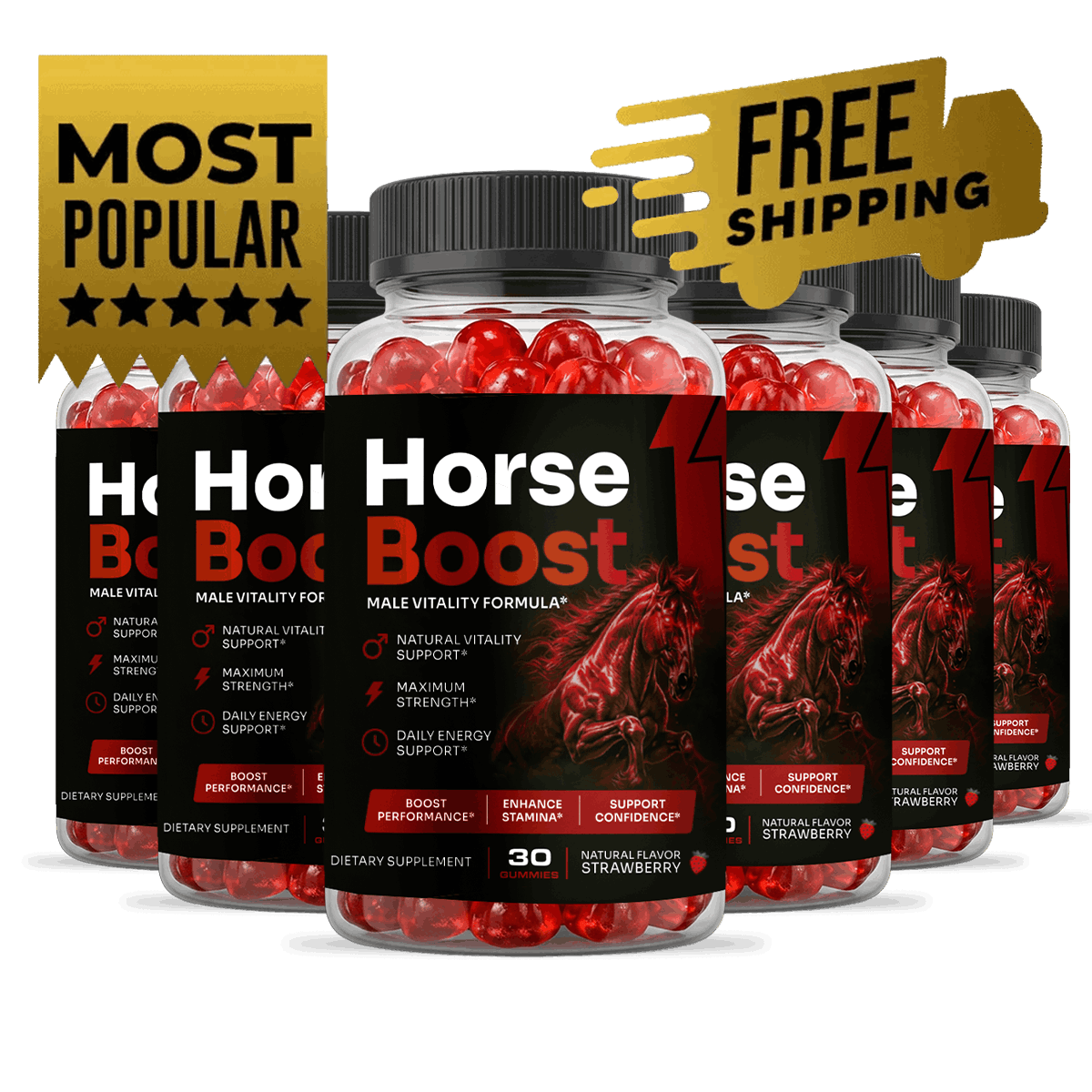 HorseBoost 6 bottles — most popular package