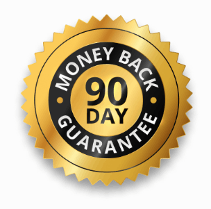 90-day money-back guarantee badge